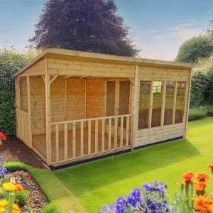 Summerhouse with Deluxe Canopy - Pinelap Sheds - Image 5