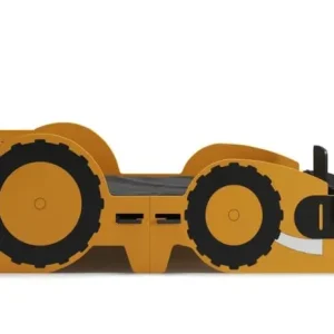 Kids Tractor Bed with Toy Box and Mattress - Image 3