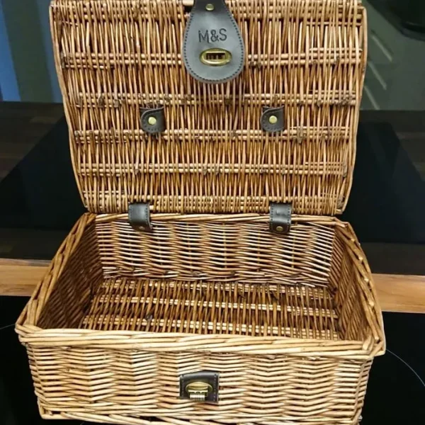 M&S wicker hamper