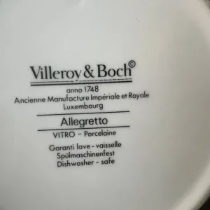 Villeroy and Boch Allegretto teapot, sugar dish and side plates - Image 3