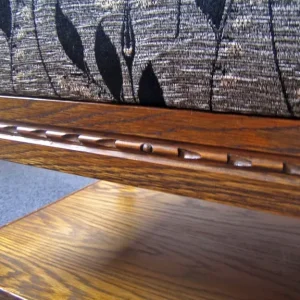 English oak Tudor-style puffee - Image 3