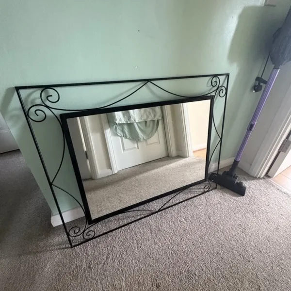 Black iron mirror