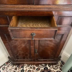 Dark wood corner cabinet - Image 2