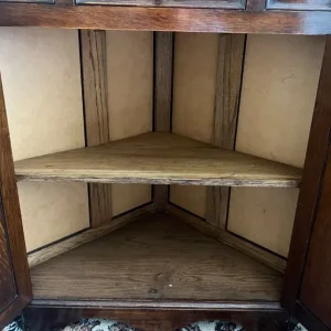 Dark wood corner cabinet - Image 3