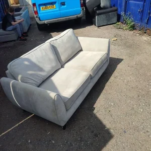 Grey 3-seater sofa - Image 2