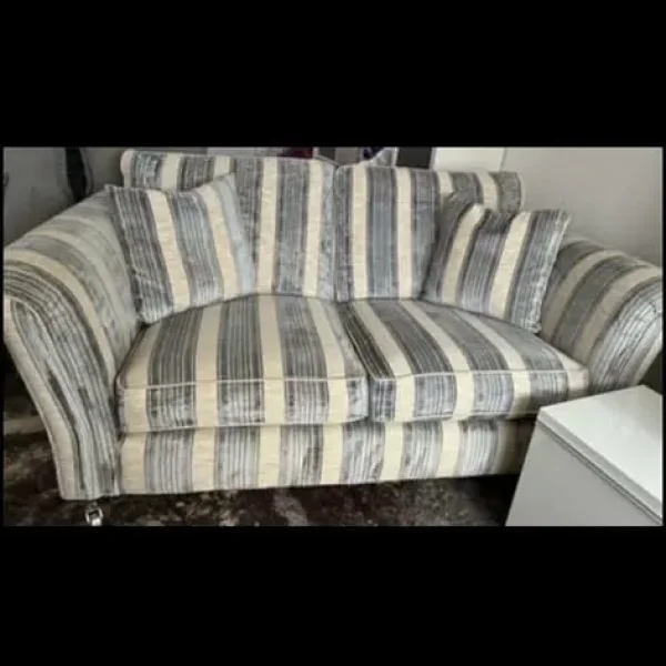 Alston upholstery large 2 seater sofa and IKEA TV unit