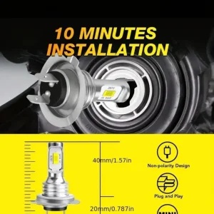 2 PCS H7 LED Bulbs - Image 8