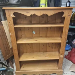 Wooden bookshelf