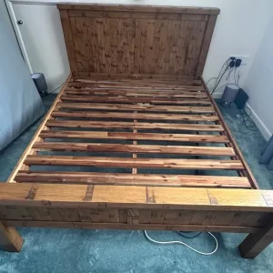 King Size Solid Oak Bed - Image 2