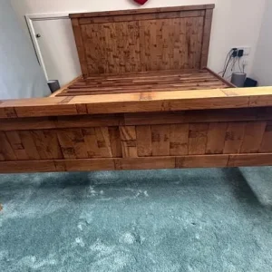 King Size Solid Oak Bed - Image 3