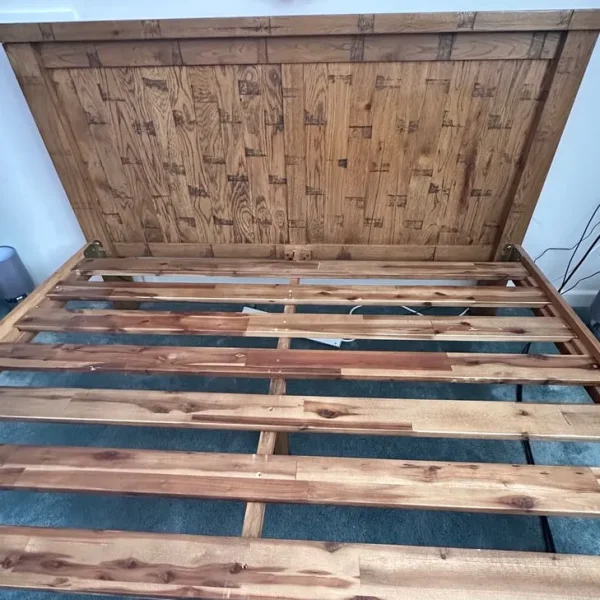 King Size Solid Oak Bed