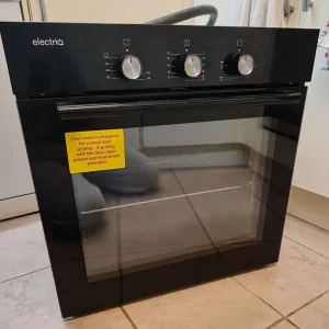 Electriq Single Gas Oven Black