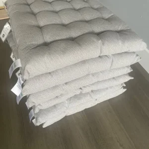 Dunelm Light Grey Seat Pads Set of 6 - Image 4