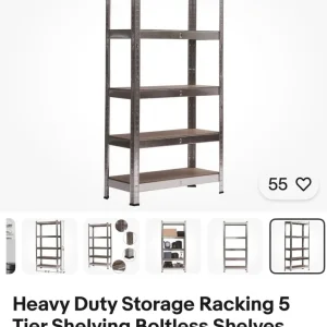 4 x Heavy duty storage racking system - Image 2