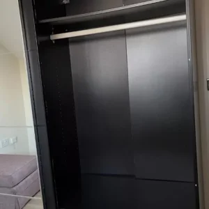 IKEA PAX Wardrobe Black/Brown Sliding Doors 2m x 195cm - Image 5