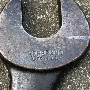 Large Herbrand imperial open spanner, 1+3/8 and 1+1/8 inches - Image 3