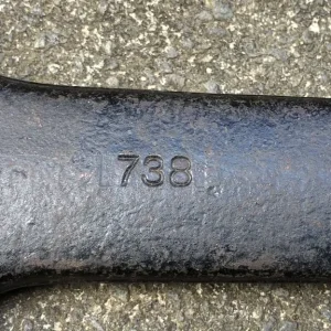 Large Herbrand imperial open spanner, 1+3/8 and 1+1/8 inches - Image 4