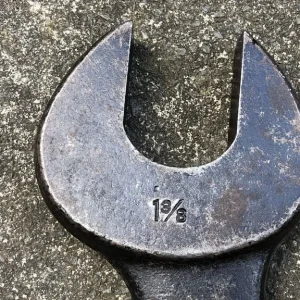 Large Herbrand imperial open spanner, 1+3/8 and 1+1/8 inches - Image 5
