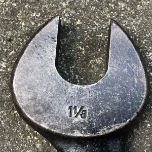 Large Herbrand imperial open spanner, 1+3/8 and 1+1/8 inches - Image 6