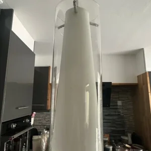 Trio of hanging glass lights - Image 4