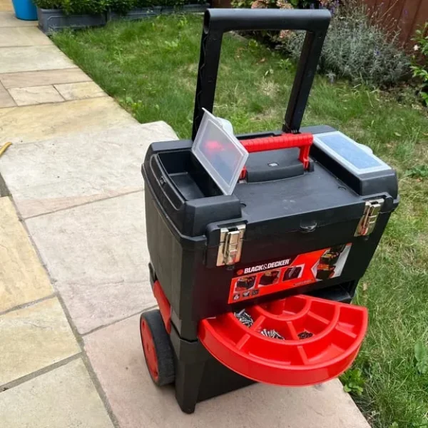 Black and Decker wheeled toolbox