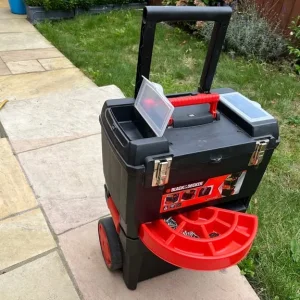 Black and Decker wheeled toolbox