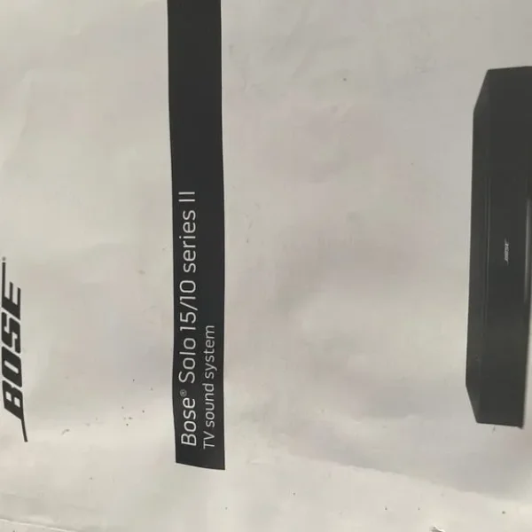 Bose TV sound bar - Solo 15/10 series II