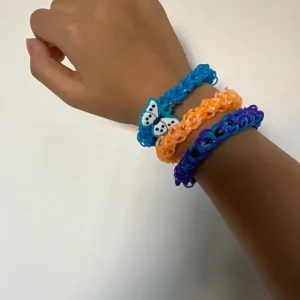 Loom band bracelets (one per piece)