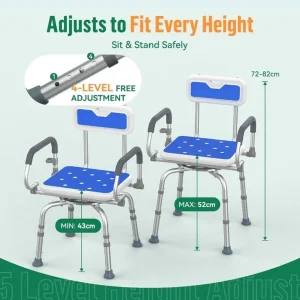 360° Swivel Shower Stools - Image 2