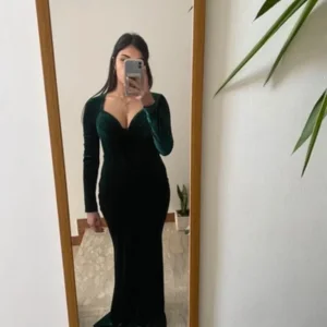 XL Velvet Mermaid Evening Gown