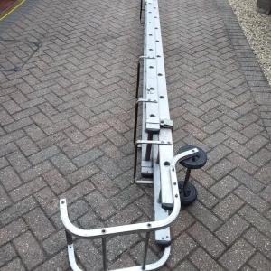 13 + 12 Rung Roof Ladder & Ridge Safety Hook Double Section 6.7m MAX Grip Steps