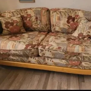 Ercol Renaissance Low Back 3 Seater Settee Sofa - Image 5