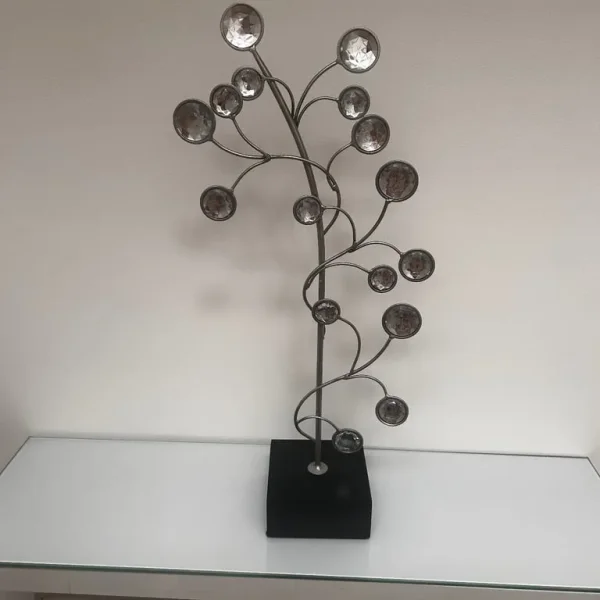 Black glass ornament