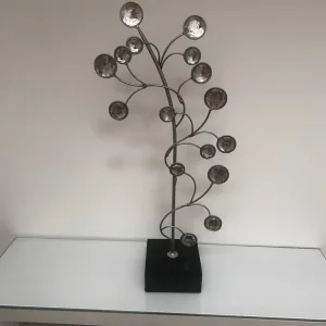 Black glass ornament
