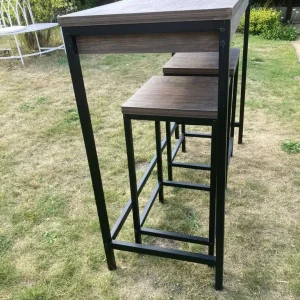 BREAKFAST BAR WITH 2 STOOLS - Image 3