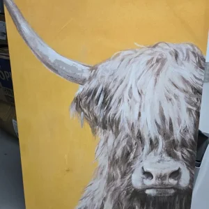 Highland cow canvas