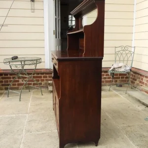 Vintage Edwardian mahogany sideboard with mirrored back - Image 3