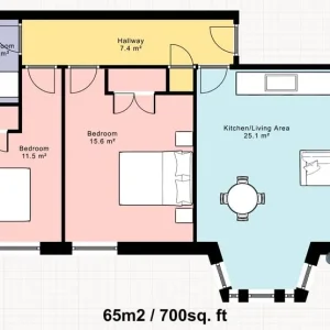 2 bedroom flat in Oriel House, cranleigh, Waverley - Image 2