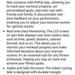 Lacuffy Exercise Bike with LCD Display - Image 4
