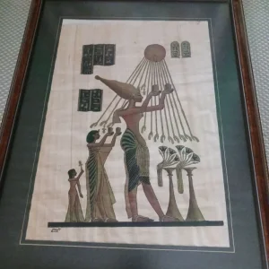 Egyptian scrolls hand-painted x2 - Image 2