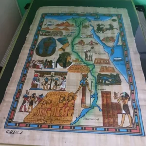 Egyptian scrolls hand-painted x2 - Image 3