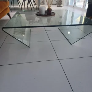 Italian Designer Glass Coffee Table - Image 4