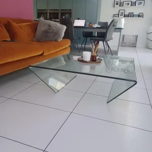 Italian Designer Glass Coffee Table - Image 5