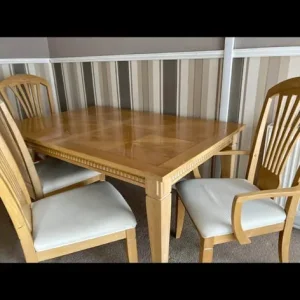Dining table and chairs