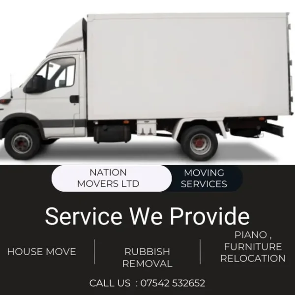 24/7 Man with Luton Van Hire House Office Piano Furniture Moving & Clearance Student & Long Distance
