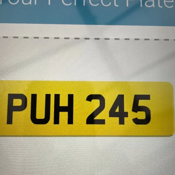 Cherished number plate