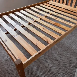 Pine double bed frame - Image 2