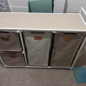 Freestanding 4 basket laundry system