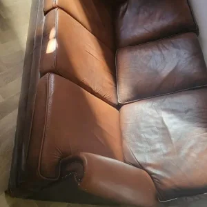 Brown leather sofa sets 3x2 - Image 3