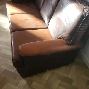 Brown leather sofa sets 3x2 - Image 4
